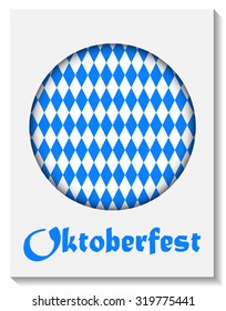 Oktoberfest Blue Background Vector Illustration EPS10