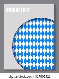 Oktoberfest Blue Background Vector Illustration EPS10