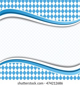 Oktoberfest blue rhombus background. Vector illustration.