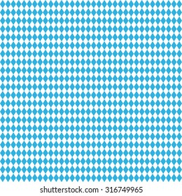 Oktoberfest blue seamless background. Vector rhombus illustration 