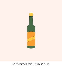 Oktoberfest Bottle Beer Illustration for design needs, Landing Pages, Animation, Apps, Presentations, Content Creator and other Promotions