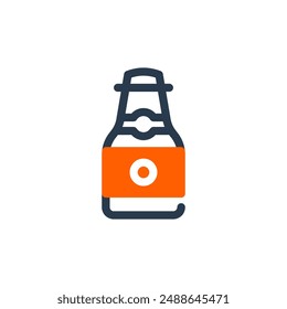 Oktoberfest Bottle for Oktoberfest Vector Icon