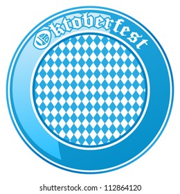 Oktoberfest button - vector illustration