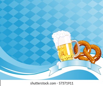 Oktoberfest Celebration Background with Copy space.