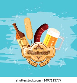 oktoberfest celebration day with beer jar