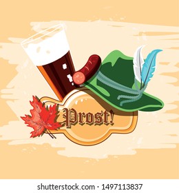 oktoberfest celebration day with tyroline hat