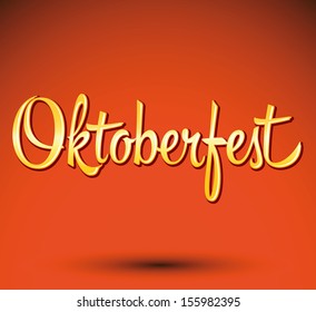 Oktoberfest celebration design - lettering