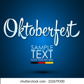 Oktoberfest celebration design - lettering