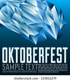 Oktoberfest celebration design - Vector geometric background - modern concept 