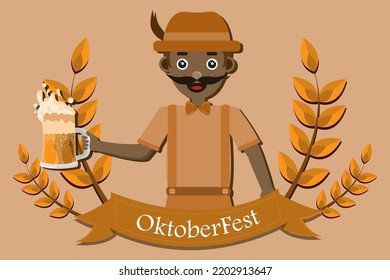 oktoberfest celebration with someone holding a glass of beer in germany