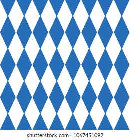 Oktoberfest Checkered Background And Bavarian Flag Pattern Eps