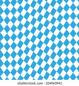 Oktoberfest checkered background and Bavarian flag pattern