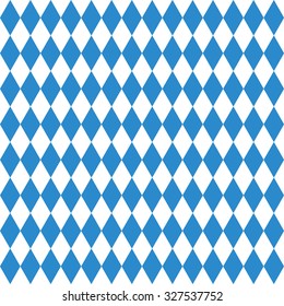 Oktoberfest Checkered Background And Bavarian Flag Pattern