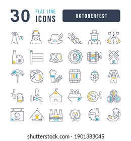 Oktoberfest. Collection of perfectly thin icons for web design, app, and the most modern projects. The kit of signs for category Holidays.