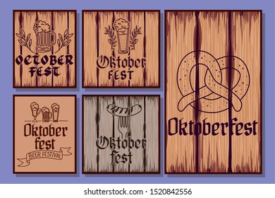 Oktoberfest design, Beer Festival illustration