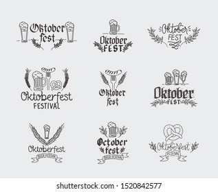 Oktoberfest design, Beer Festival illustration