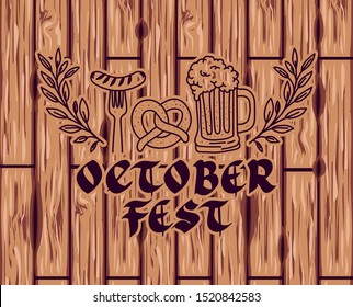 Oktoberfest design, Beer Festival illustration