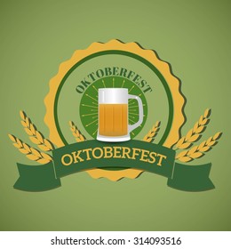 Oktoberfest design with beer mug