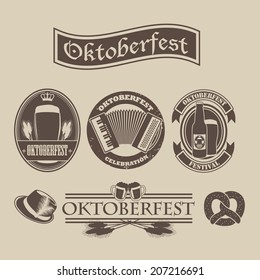 Oktoberfest design elements EPS 10 vector