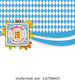 Oktoberfest design on the white background. German text "O zapft is" and "Oktoberfest", translate "on tap" and "Oktoberfest". Eps 10 