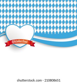 Oktoberfest design on the white background. German text  "Oktoberfest", translate  "Oktoberfest". Eps 10 vector file.