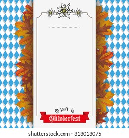 Oktoberfest design on the white background. German text "Ozapft is" and "Oktoberfest", translate "on tap" and "Oktoberfest". Eps 10 vector file.