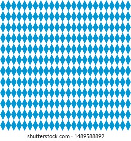 oktoberfest diamond checkered vector seamless pattern. bavarian flag. blue white simple traditional background. repetitive textile. fabric swatch. wrapping paper. continuous print. october festival