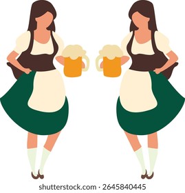Oktoberfest Oktoberfest Dirndl Mulheres Beer Steins Toast