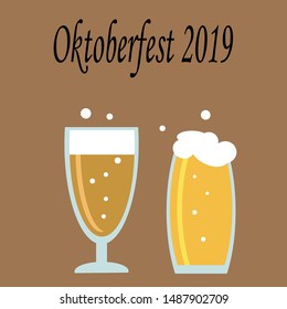 Oktoberfest elements, symbols, icons vector illustration.