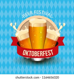 Oktoberfest festival background. Vector illustration