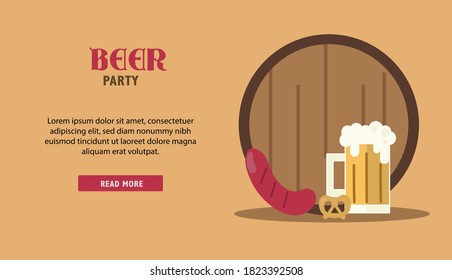 oktoberfest festival beer party banner