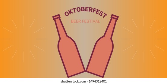 Oktoberfest Festival Of Beer Vector Background