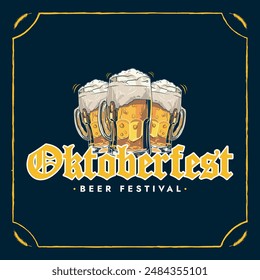 Oktoberfest festival cerveza concepto de fiesta