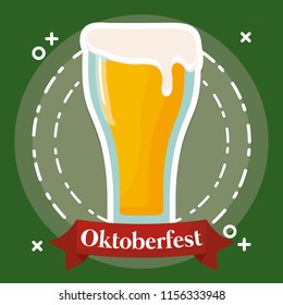 Oktoberfest festival design with icon vectot ilustration