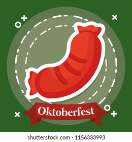 Oktoberfest festival design with icon vectot ilustration