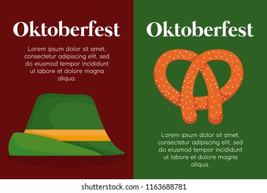 Oktoberfest festival design with icon vectot ilustration
