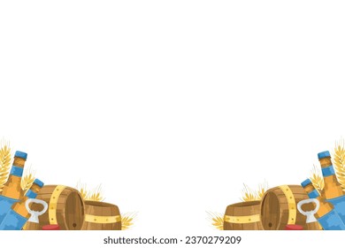 Oktoberfest Festival Illustration Frame Background