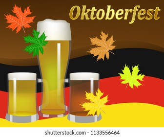 Oktoberfest festival postcard