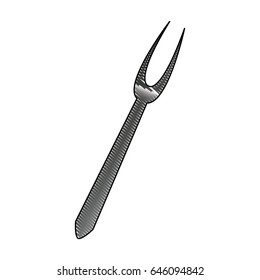oktoberfest fork utensil. happy oktoberfest celebration vector illustration