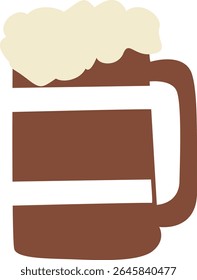 Oktoberfest Frothy Beer Mug Graphic Design