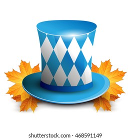 Oktoberfest German beer festival. Oktoberfest celebration design with Bavarian hat.