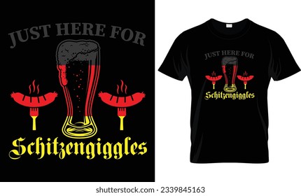 Oktoberfest german gifts t shirt design template