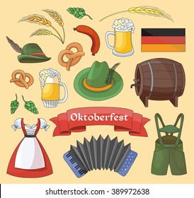 Oktoberfest. Germany elements