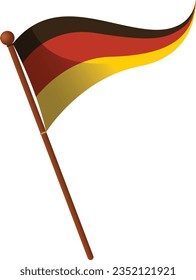 bandera de alemania del festival oktoberfest, fondo plano vectorial para la celebración del festival de cerveza oktoberfest