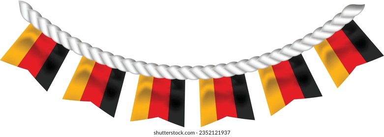 bandera de Alemania del festival oktoberfest, fondo plano vectorial para la celebración del festival de cerveza oktoberfest