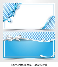 oktoberfest gift voucher ribbon card