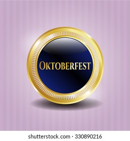 Oktoberfest golden emblem