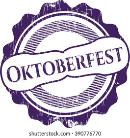 Oktoberfest grunge style stamp