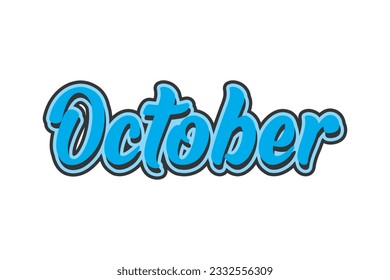 Oktoberfest hand drawn lettering text. Vector illustration.