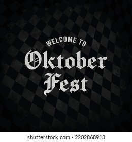 Oktoberfest handwritten typography header for signboard, greeting, invitation poster and card. Beer festival celebrated in October in Germany. Big folk festivities in Bavaria.